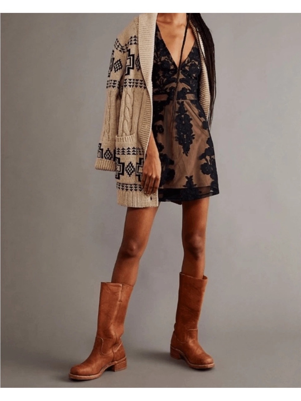 FOR LOVE AND LEMONS Sz XL TEMECULA MINI DRESS IN BLACK NWT - Picture 6 of 8